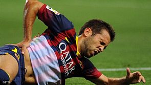 ألبا المصاب يغيب عن برشلونة لمدة 10 أيام