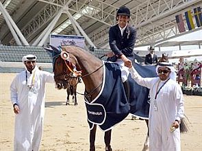الفارس الخرافي يحرز ذهبية قفز الحواجز بقطر