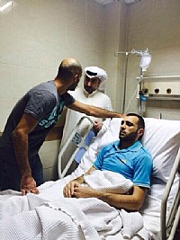 تحسن حالة لاعب العربي ‘هايل’ إثر إصابته برأسه