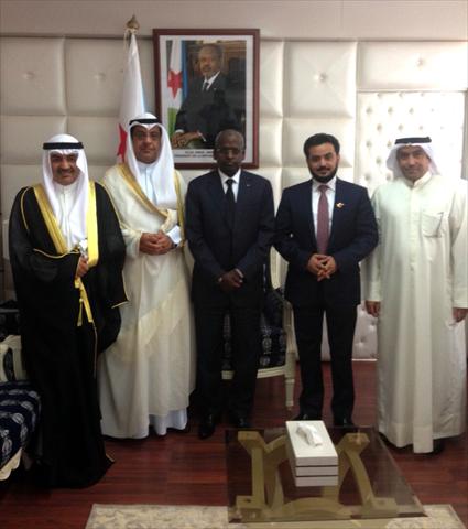 الخرينج يبحث مع رئيس وزراء جيبوتي سبل التعاون والتنسيق بين البلدين