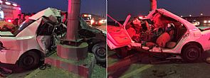 حادث مروع على طريق الصليبيخات