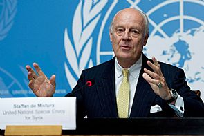 مبعوث دولي يلتقي بالأسد لعقد تسوية سياسية للأزمة السورية نهاية العام الحالي