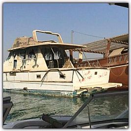 تسرب مياه البحر في يخت بالجليعة