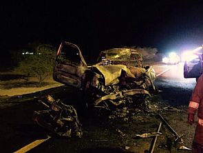 حادث مروع على طريق السالمي