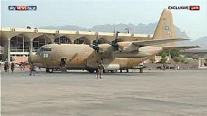 هبوط طائرة عسكرية سعودية ثانية في #عدن