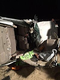 انقلاب مركبة على الدائري السادس