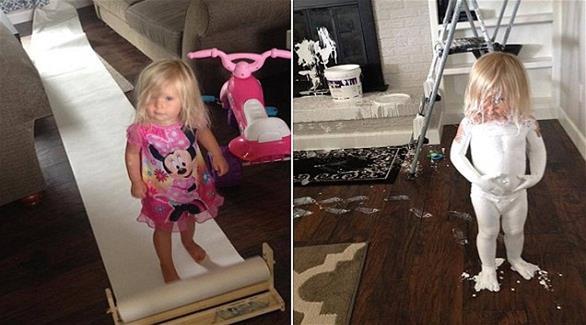 صورة .. طفلة في الثانية تفسد صفقة بيع منزل والديها