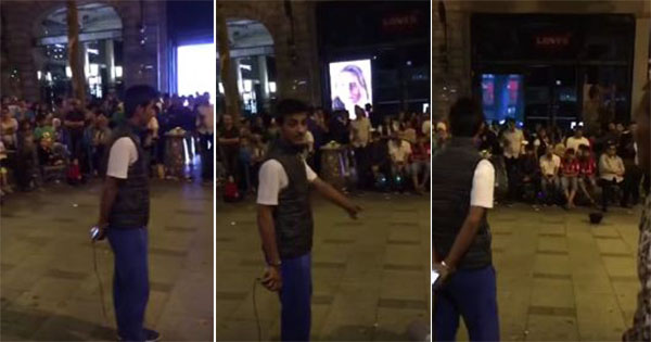 فيديو: كويتي يشغل شريط دعاء بصوت عالي أثناء حفلة غناء في شارع الشانزلزيه بفرنسا