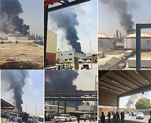 البترول: السيطرة على الحريق، وامدادات وزارة الكهرباء من زيت الوقود لم تتأثر