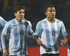 ميسي وتيفيز في تشكيلة الأرجنتين