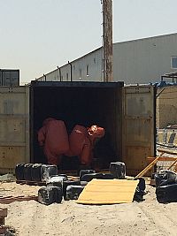 احتراق كونترات في منطقة الحرة يستدعي الإطفاء