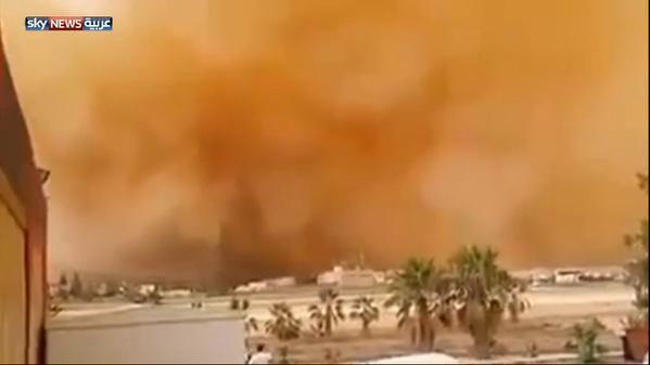 عاصفة رملية تضرب وسط وجنوب الاْردن