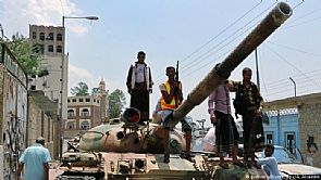 الهجوم البري للتحالف يتقدم باتجاه صنعاء