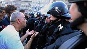 اشتباكات بين الشرطة المجرية ومهاجرين