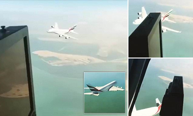 فيديو: لحظة مرور أكبر طائرة ركاب في العالم فوق طائرة هليكوبتر