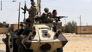 الجيش المصري: قتل 20 مسلحا واصابة 12 آخرين