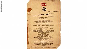 قائمة طعام الغداء الأخير على سفينة ‘تايتانيك’