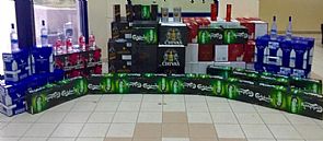 تخزين خمور في منطقة الدوحة