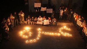 إضاءة شموع في غزة تضامنا مع ‘هبة القدس’