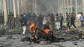 مصرع شخص واصابة 13 بهجوم انتحاري في افغانستان