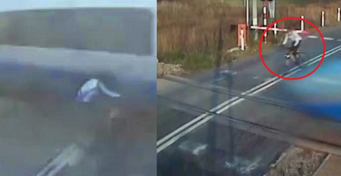 غرامة على راكب دراجة لاصطدامه بقطار سرعته 140 كلم