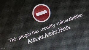 BERLIN, GERMANY - JULY 14: A window on the Mozilla Firefox browser shows the browser has blocked the Adobe Flash plugin from activating due to a security issue on July 14, 2015 in Berlin, Germany. According to online reports Adobe Flash is easily exploitable on several fronts by hackers, who can use Flash to gain access to a user's computer, and that so far Adobe has not yet released a fix. (Photo by Sean Gallup/Getty Images)