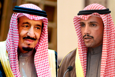 خادم الحرمين يثمن موقف الغانم الأخير تجاه المملكة وقضاياها