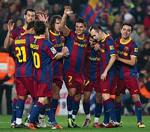 برشلونة يهزم اسبانيول