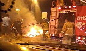 السيطرة على حريق في سوق شرق