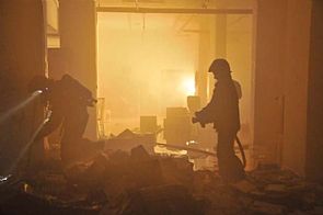 حريق سرداب بالفروانية