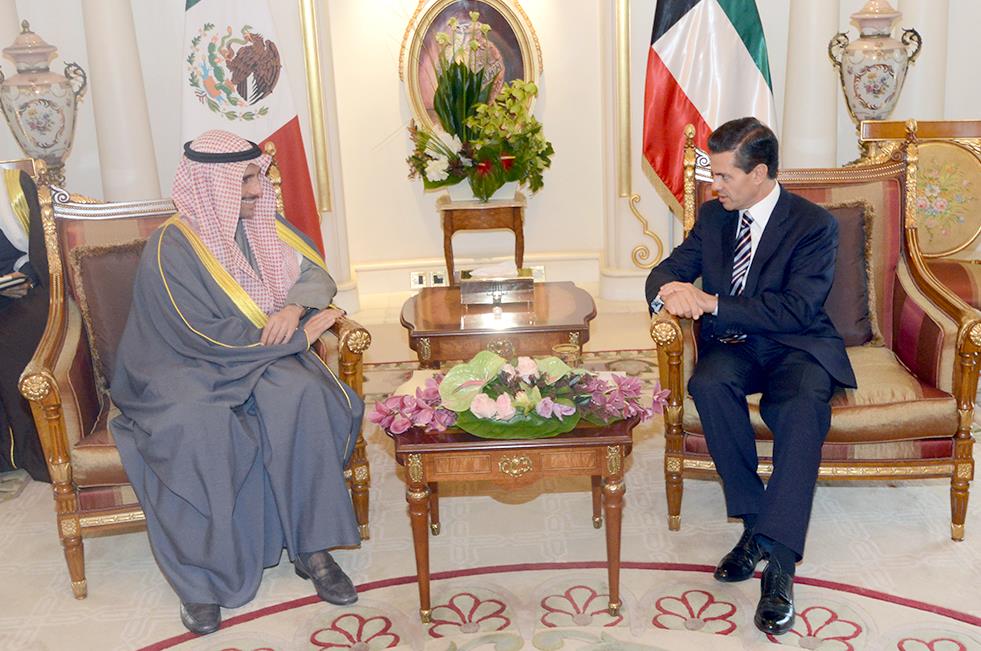 رئيس الولايات المتحدة المكسيكية يستقبل رئيسي مجلس الامة والوزراء