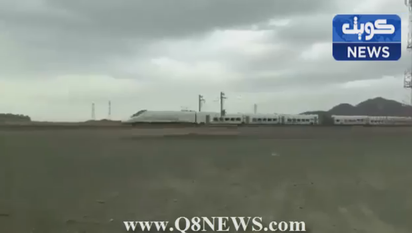 بالفيديو: قطار الحرمين في انطلاقة تجريبية من #المدينة إلى #مدينة الملك عبدالله الإقتصادية