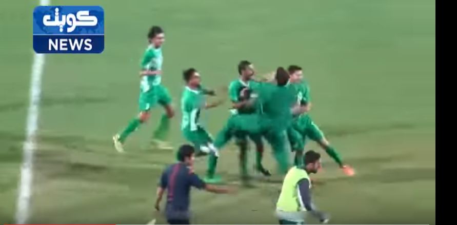 فيديو :  هدف عالمي من لاعب العربي عبدالعزيز العوضي في مرمى القادسية (دوري الشباب)