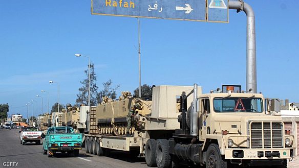 الجيش المصري يشن عملية برية واسعة شمالي سيناء