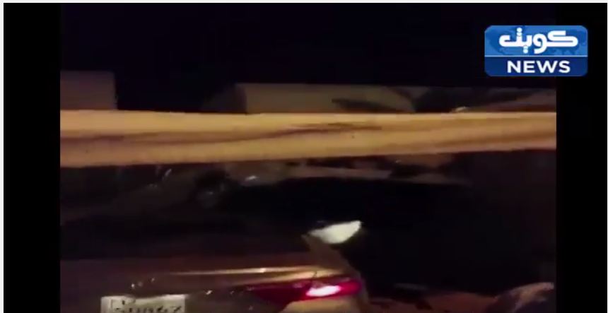 فيديو: حادث “غريب عجيب” لا تراه الا في الكويت!