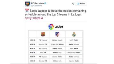 تغريدة برشلونة تكشف المستور