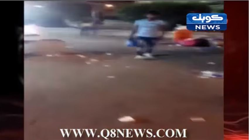 فيديو: مشاهد صادمة للقذارة والوساخة(اعزكم الله ) في شارع فهد السالم بالعاصمة‬