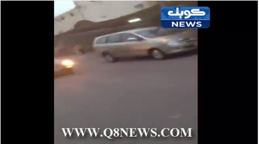 فيديو: إسناد الفروانية يطارد سيارة يقودها عسكري ..!!