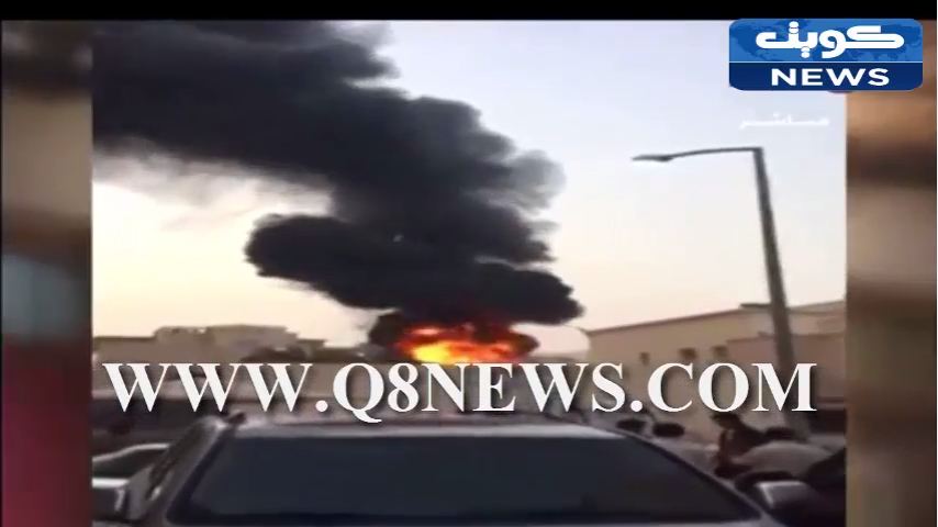 بالفيديو …‫حريق كبير في محول كهرباء بمنطقة حطين‬
