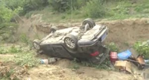 فيديو مروع : سائق مخمور يسجل لحظاته الأخيرة قبل تعرضه لحادث