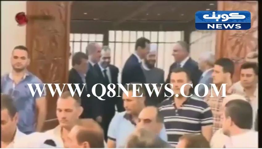 فيديو: بشار الاسد يؤدي صلاة عيد الفطر في حمص وعلامات الخوف والتوتر تسيطرعلى ملامحه