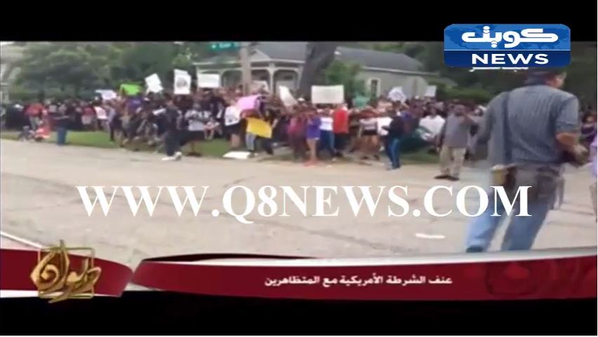 بالفيديو…شاهد ‫عنف الشرطة الأمريكية مع المتظاهرين‬