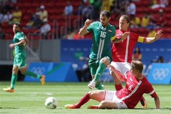 التعادل يحسم مباراة العراق والدنمارك في منافسات كرة القدم بـ «ريو 2016»