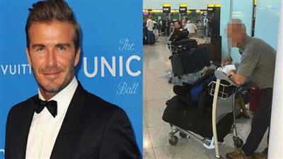 الحارس السابق لبيكهام يتسول في مطار «هيثرو»