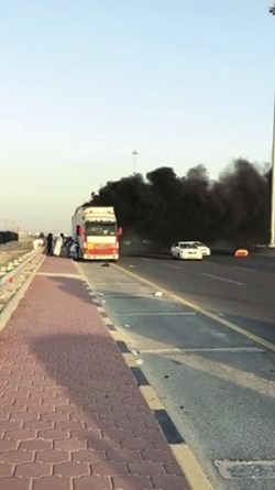 احتجاز طفل قاد مركبة أمه دون علمها في الفيحاء فأتلف 4 مركبات