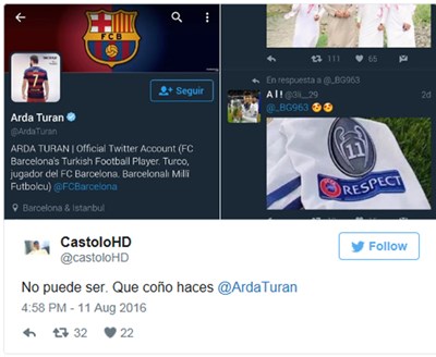 صورة: تويتر يضع لاعب برشلونة في مأزق