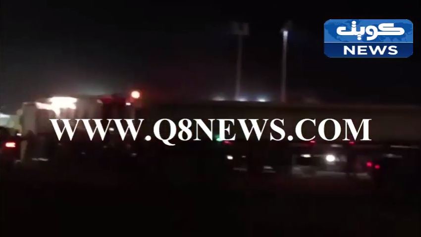 بالفيديو..شركة نفط الكويت تكافح من اجل إيقاف التسرب النفطي في أحد أبراج حقل الأحمدي