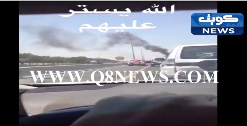 بالفيديو… احتراق سيارة على طريق الملك فهد مقابل هدية