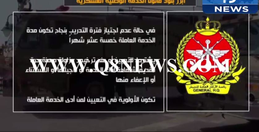 بالفيديو…‫أبرز بنود قانون الخدمة الوطنية العسكرية‬