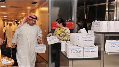 الخطوط الجوية الكويتية تستقبل طلائع الحجاج بالهدايا